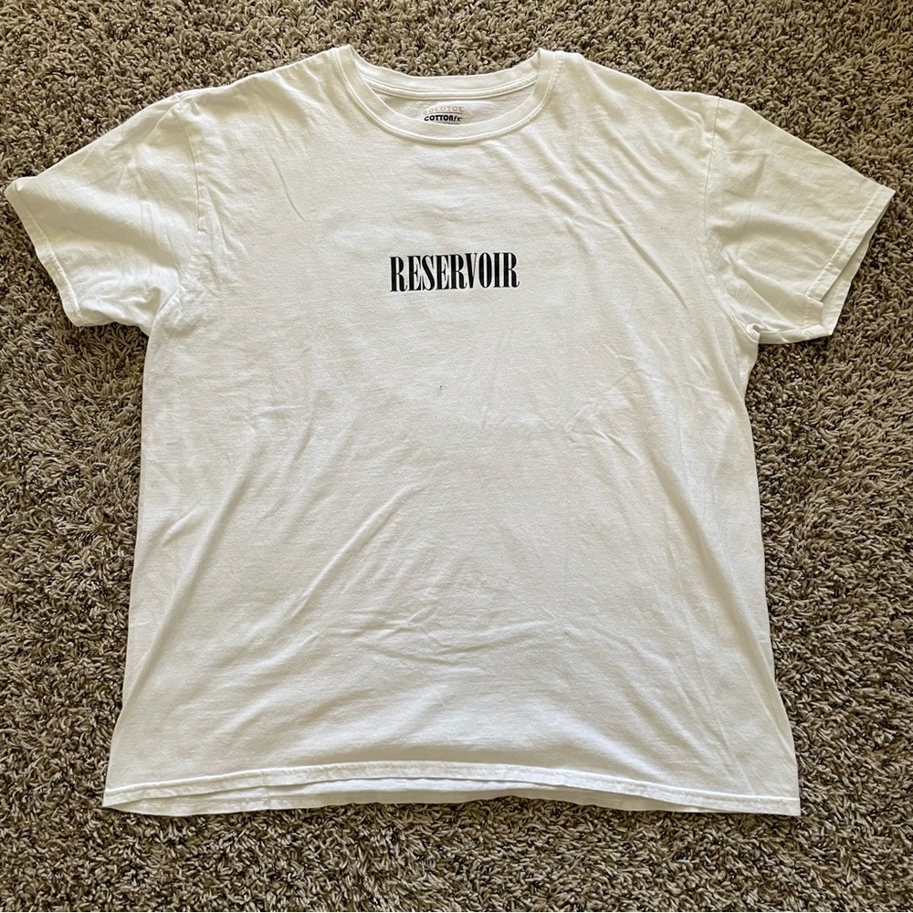 reservoir white tee